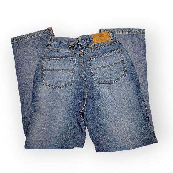 Route 66 Vintage Women's Classic High Rise Blue Jeans Button Fly Straight Leg - Picture 6 of 13